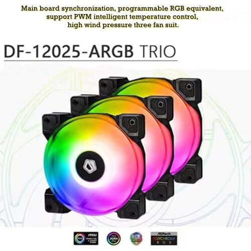 12025-ARGB Addressable RGB PWM Cooling Fan for PC Case Computer Air Cooler Video Graphics Card Water Cooler Radiator