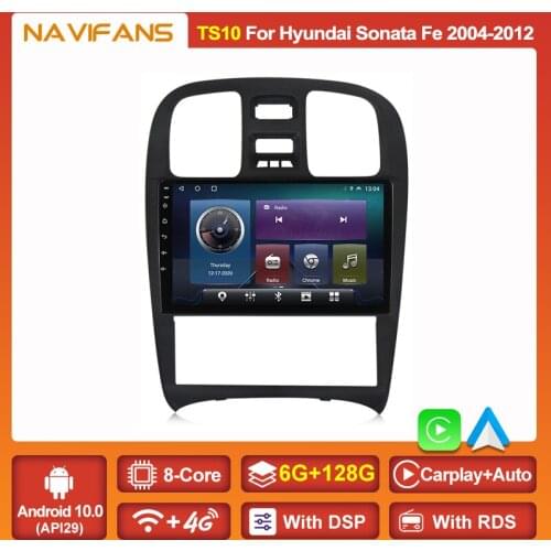 9"IPS 6G+128G Android 11 Car Radio For Hyundai Sonata Fe 2004 -2012 Auto Stereo GPS Navigation Multimedia Dvd Player Audio BT5.0