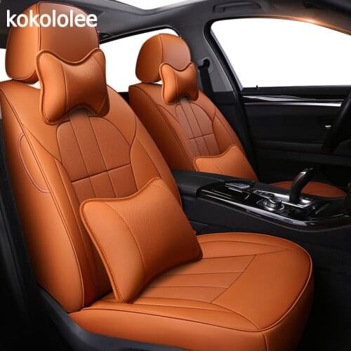 Kokololee Custom real leather car seat cover for subaru forester impreza xv outback Automobiles Seat Covers car seats