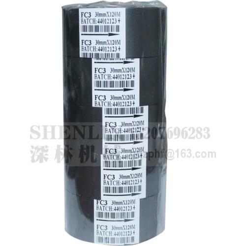 Black foil for ribbon printer DY8 HP241 30mm wide 100m long, hot stamping foil plastic ribbon thermal printing machine excessory