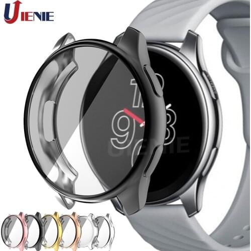 Screen Protector Case Frame for Oneplus Watch TPU Plating All-Around Cover One Plus Protection Cases Shell Accessories