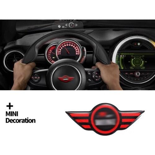 Car Steering Wheel Center Epoxy Sticker For MINI Cooper S ONE F54 F55 F56 F57 F60 R55 R56 R60 R61 Decoration Styling Accessories