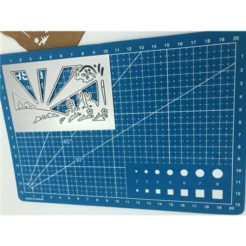 10x8 Rabbit flowers Craft metal cutting dies cut die mold decoration Scrapbook paper craft knife mould blade punch stencils dies