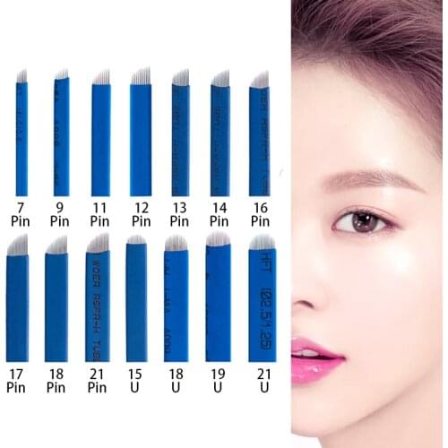 Microblading needles Permanent Makeup Eyebrow flex Tattoo Needles Blade lamina blade for Permanent Makeup Eyebrow Lip Manual Pen