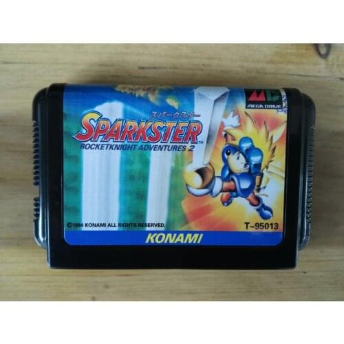 MD Game : Sparkster Rocketknight Adventures 2 ( Japan Version!! )