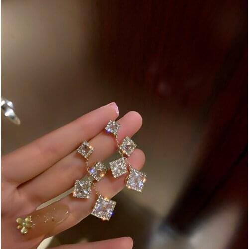 Summer new style personality creative geometric pendant earrings luxury fashion casual banquet party earrings for women