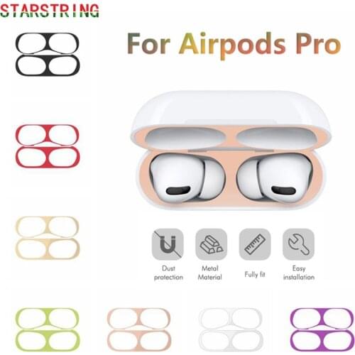 Metal Dust Guard Sticker Case for Apple Airpods Pro Earphone Cover for AirPods 3 Headphone Charging Box Accessories Metal Dust