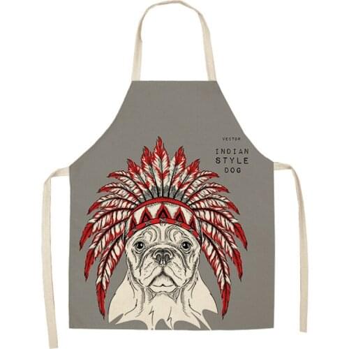 Cute creative dog pattern alpaca House cleaning Apron for children kids apron baking accessories kitchen accessories Child apron