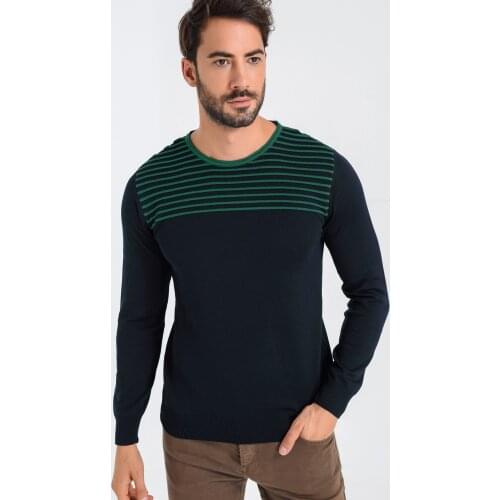 Heyss O Neck Male Knitwear Sweater