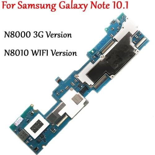 Original Tested Full Work Unlock Motherboard For Samsung Galaxy Note 10.1 N8000 N8010 Logic Circuit Electronic Panel Global ROM
