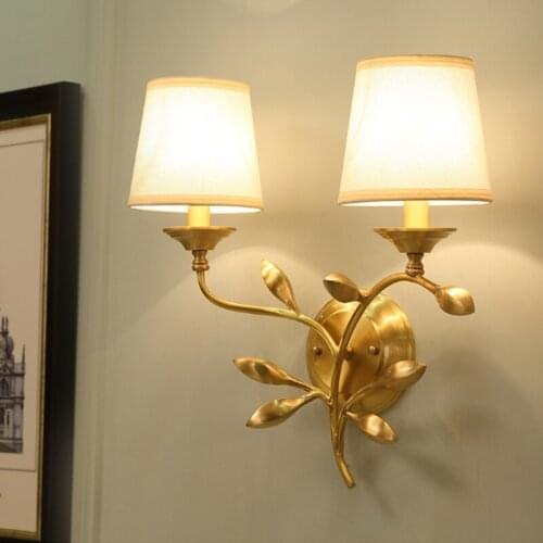 Modern Wall Decoration Lamp Copper Wall Lamp Living Room Bedside Wall Lamp TV Background Wall Art Lamp Sconces Lighting for Home