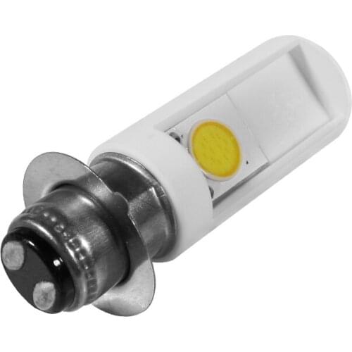 YCCPAUTO 1Pcs H6M PX15D P15D LED Motorcycle Headlight White 6000K COB Ceramics Bulb 1200LM Bike Scooter Moto LED HeadLamp 12V