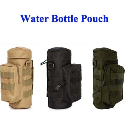Tactical Military Kettle Pouch Water Bottle Bag Outdoor Hiking Camping Kettle Bag Climbing Traveling Bottle Bag With 7 Colors