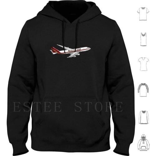 Boeing 747 Kalitta Air N744Ck Hoodies Boeing 727 Grumman Cheetah Lynx Rockwell Commander Cessna Bush Plane Cessna