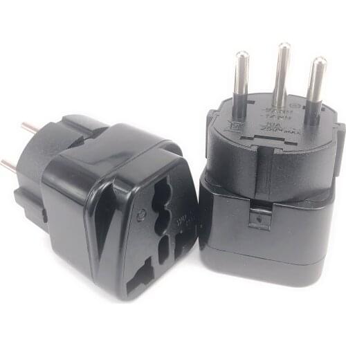 Universal IL EG Plug Adapter AC Converter EU US AU UK To Israel Egypt 3 Pin Travel Power Adapter Outlet Wall Charger Socket