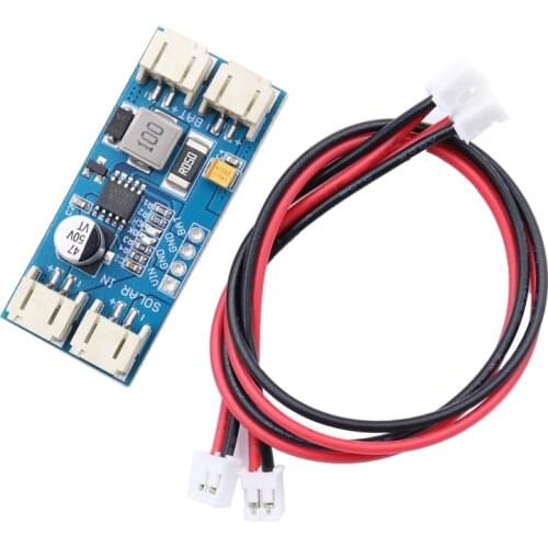 12V CN3791 MPPT Solar Panel Charger/Regulator Controller Module 1S 3.7V 4.2V Lithium Battery Charging with 2 cables