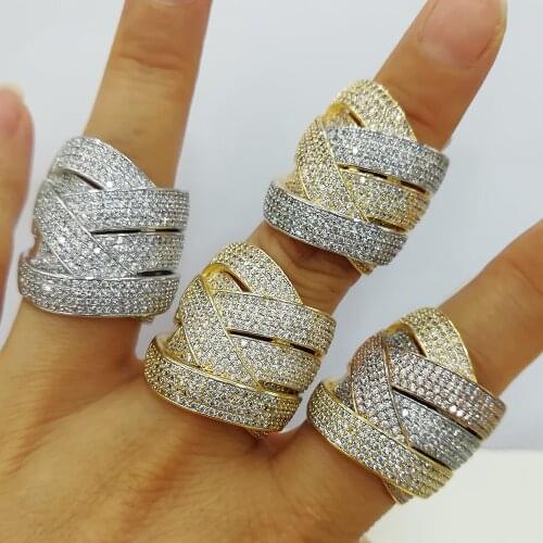 Bride Talk Famous Jewelry Brand Women Ring For Wedding Engagement Cubic Zirconia Dubai Bridal Rings High Quality Gift