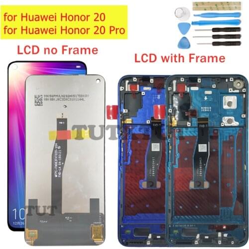 Original for Huawei Honor 20/ Honor 20 Pro LCD Display Screen Touch Digitizer Assembly LCD Display 10 Point Touch Repair Parts