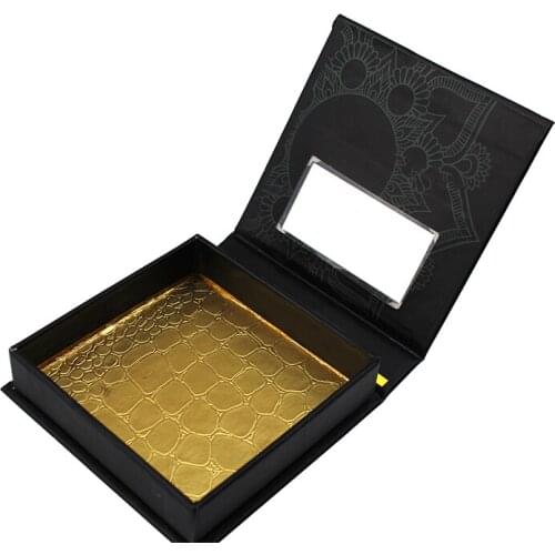 100 pairs Custimize case round put logo strip lashes cases lashes luxury professional big eyes secret boxes