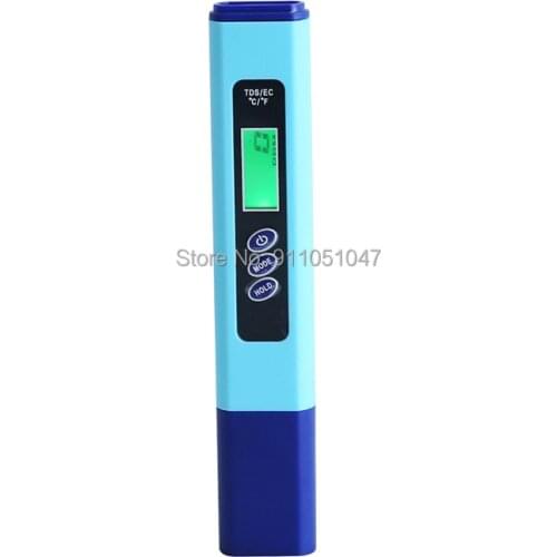 Portable 3 in 1 EC TDS Temperature Meter Pen Type Water Quality Tester Digital High Precision EC-936 Conductivity Meter ATC LCD