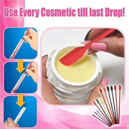 4pcs Flexible Silicone Scraper Reusable Beauty Kitchen Safe Last Drop Spatula Face Mask Brush Beauty Tools Makeup Brushes