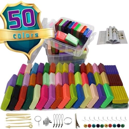 50 Color Oven Bake Clay Designer Creative DIY Polymer Clay Modeling Kits Arcilla Plastilina Arcilla Polimerica Arcilla Para Mode