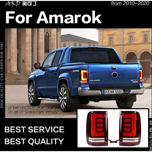 AKD Car Styling for VW Amarok Tail Lights 2010-2020 Amarok LED Tail Lamp LED DRL Dynami Signal Brake Reverse auto Accessories