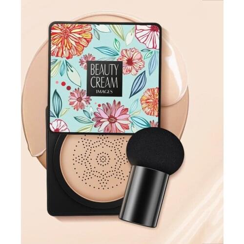 BB Air Cushion Foundation Korean Mushroom Head CC Cream Concealer Whitening Makeup Cosmetic Waterproof Brighten Face Base Tone M