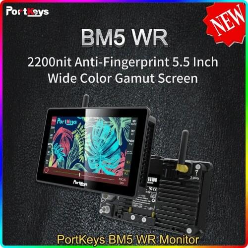 PortKeys BM5 WR Monitor 2200Nit SDI-HDMI wireless camera control for RED KOMODO/BMPCC 4K/6K 6K Pro/Sony/Canon/TILTA Nucleus N/M