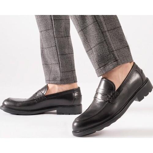 Callizio Classic Shoes Genuine Leather Loafers 2021 Casual Man Collection Soft Black Footwear Comfortable Step European Size