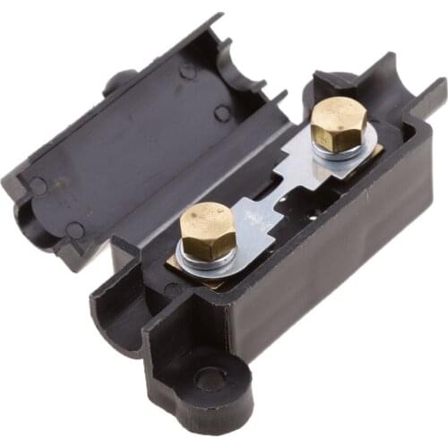 Fusebox Block Fuse Holder Cover Case 50A 32V Black for Universal