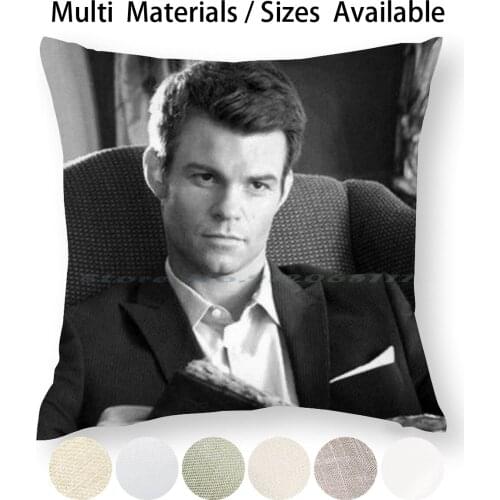 Elijah Pillow Case Throw Pillow Cover Cotton Linen Flax Elijah Mikaelson Daniel Gilles Damon Salvatore Stefan Salvatore Tvd