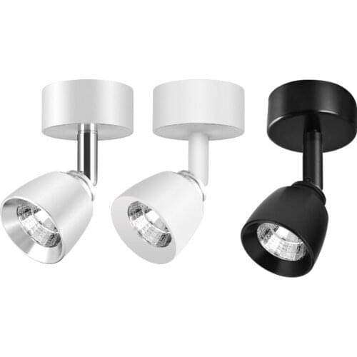 Dimmable 3W/5W/7W LED COB Ceiling Lamp Rotatable Picture Light Fixture Living Room Office Canteen Bar Hotel