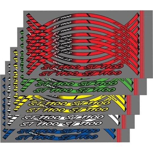 For HONDA ST1100 ST 1100 st1100 Motorcycle Front and Rear Wheel Stripe Reflective Stickers Decals High Quality Accessories