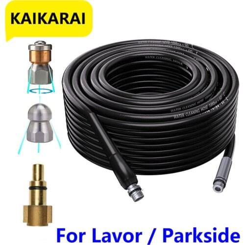 For Lavor /Sterwins/Sewer Jetter Kit for Pressure Washer,, 1/4 Inch , Button Nose and Rotating Sewer Jetting Nozzle, Orifice 4.0