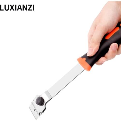LUXIANZI Mobile phone Screen Glue Removal Knife UV Glue Cleaner Glass Automotive Film Sticker Tool Plastic Handle 20pcs Blade