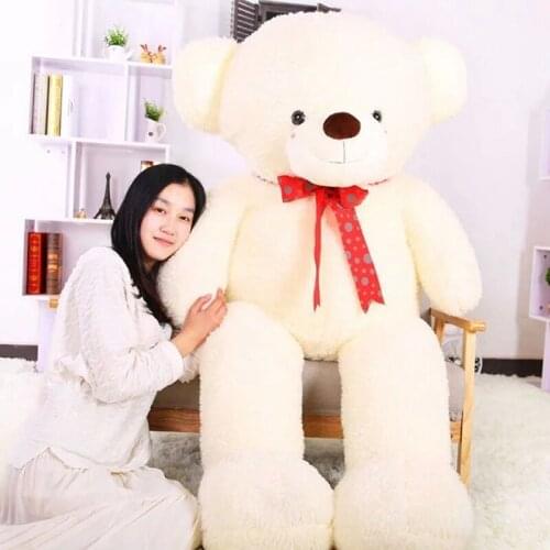 80CM Cute Soft Teddy Bears Plush Toys Stuffed Animals Bear Dolls Ribbon Bear Kids Toys For Children Birthday Gifts Party Decor