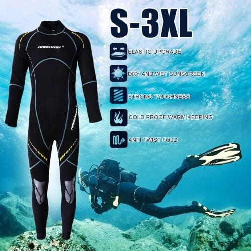 Neoprene Nylon Wetsuit 3mm Men Scuba Diving Thermal Winter Warm Wetsuits Swimming Surfing Kayaking Clothing