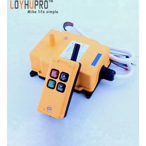 Single speed 2 channel industrial electric hoist crane remote control