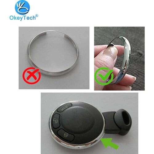 OkeyTech 20pcs/lot Bright Light Shiny Key Ring for BMW Mini Cooper Chave for JCW R55 R56 R57 R58 R59 Original Suit for BMW Key
