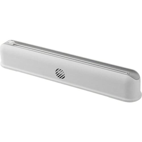 Plastic Foil Cling Film Wrap Dispenser Punch-free Fixing Food Wrap Dispenser Film Cutter Kitchen Tool Storage Holder