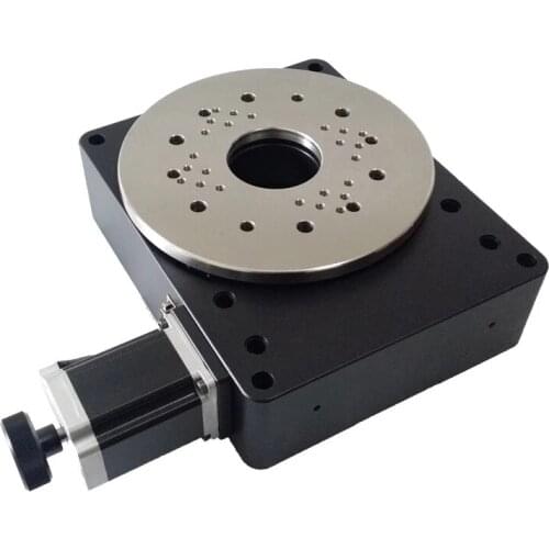 PT-GD204 High-Precision Electric Rotary Table 360 Degree Rotation, Worm Gear, Indexing Plate, Size 200mm Ratio 180:1