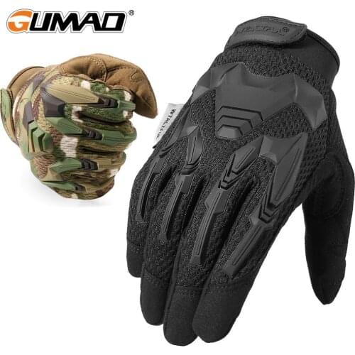 Tactical Full Finger Gloves Military Army Glove Cycling Airsoft Bicycle Hunting Hiking Driving MTB Road Mitten Shockproof Men