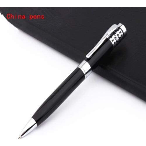 High quality 400 Old Century Flower Hat Black Business office Medium Nib Ballpoint Pen New