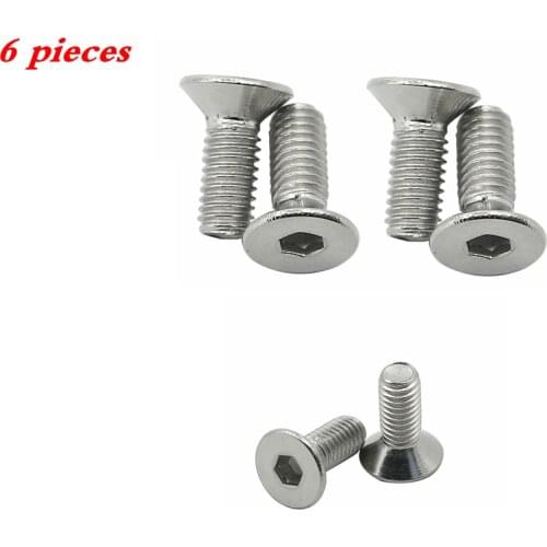 6 pcs Car disc screw For AUDI SEAT SKODA for PEUGEOT CITROEN BRAKE DISC RETAINING SCREWS BOLTS S/S for V-W