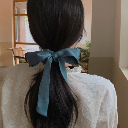 Japan And South Korea Women Hair Ribbons Bow Fashion Design Accessories Hair Rope Circle Headdress Teens Girl