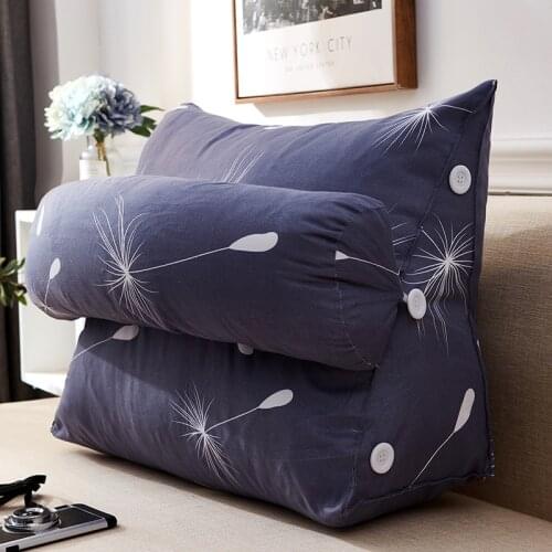 Garden Armchair Back Cushion with Removable Headrest Office Chair Backrest Pillow for Reading