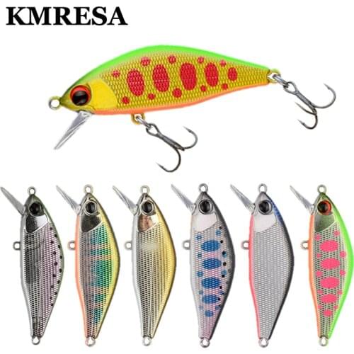Hard Bait Minnow 45mm 4g Wobbler Fishing Lure Japan Jerkbait Bait Perch Pesca Mini Sinking Wobblers Lures Hard Deep Artificial