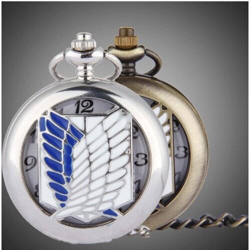 10pcs in Boutique hollow out FEATHER SHIELD Quartz flip pocket watch necklace party promotion cosplay unique gift size 4cm