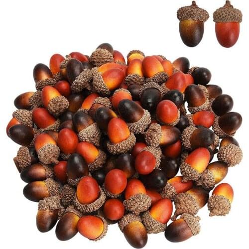 20pcs Mini Artificial Foam Pine Cones Fake Nuts Flower for Wedding DIY wreath Craft Christmas Tree Decorations Festival Supplie